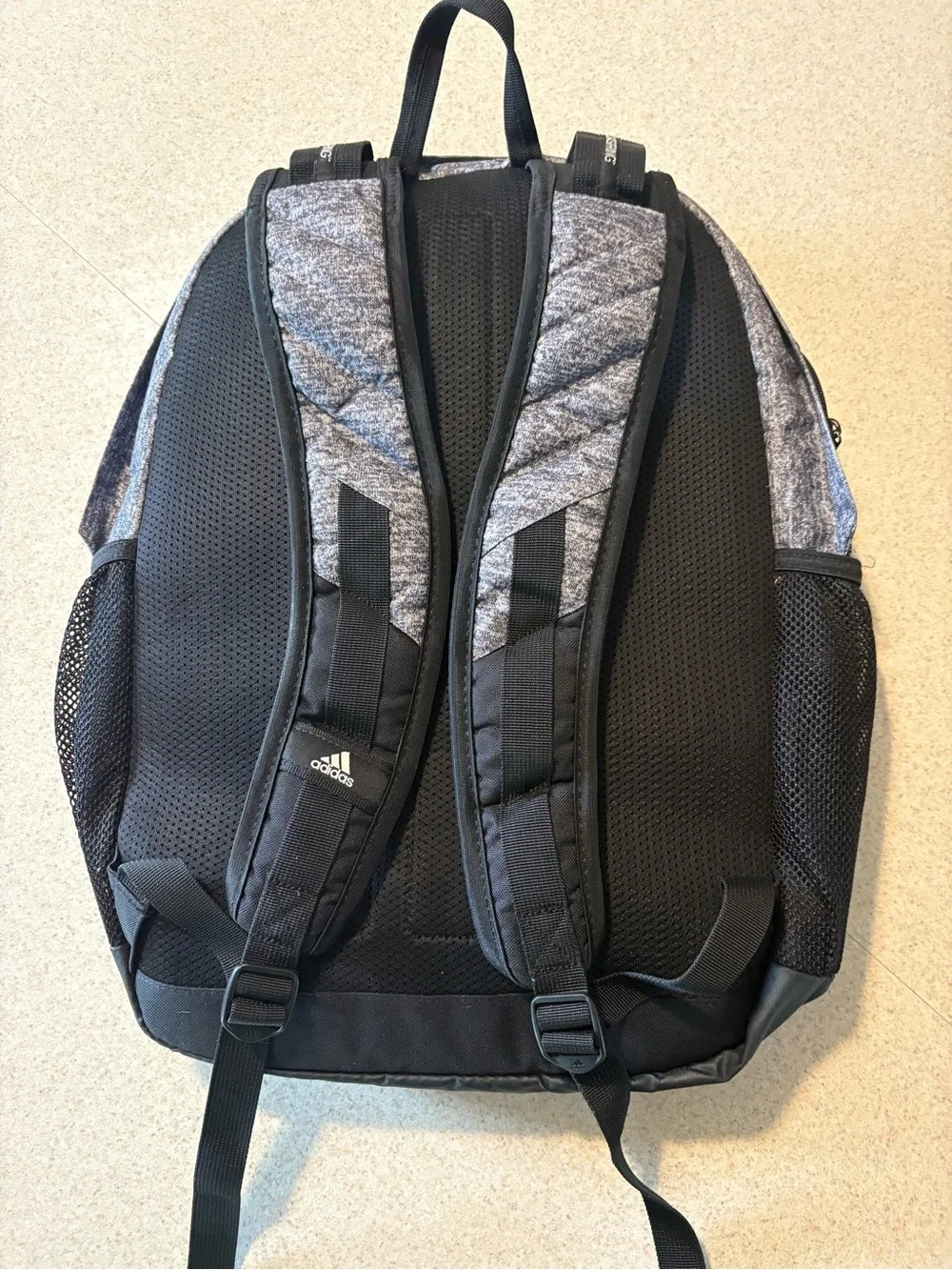 adidas Gray Heather and Black Men's Backpack